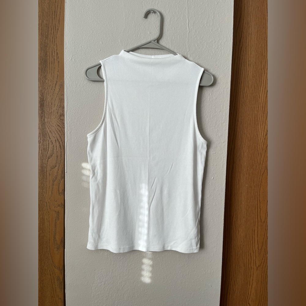 a new day White Tank Top